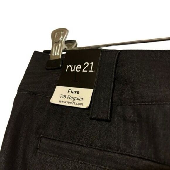 Rue 21 Flare Size 7/8 Regular Dark Gray Pants *New* - Picture 5 of 6
